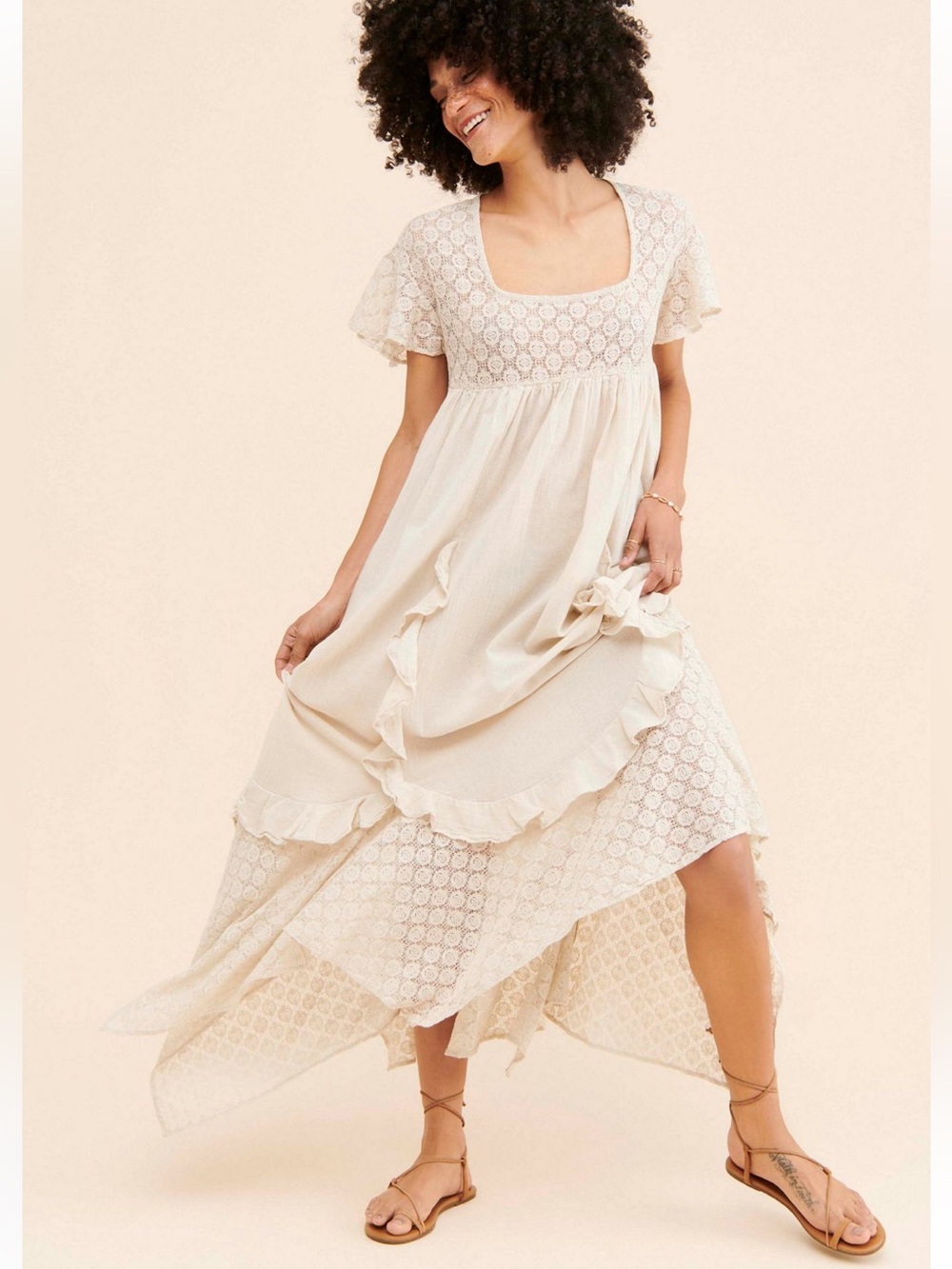 Free-est bring the romance midi dress - Picture 2 of 4